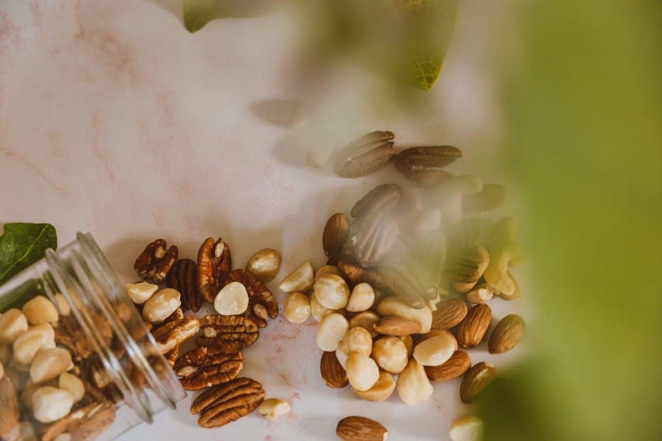 Credit: Pexels | Jess Loiterton - Nuts and Jar on Table