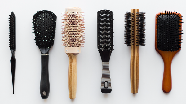 Image of different types of hairbrushes
