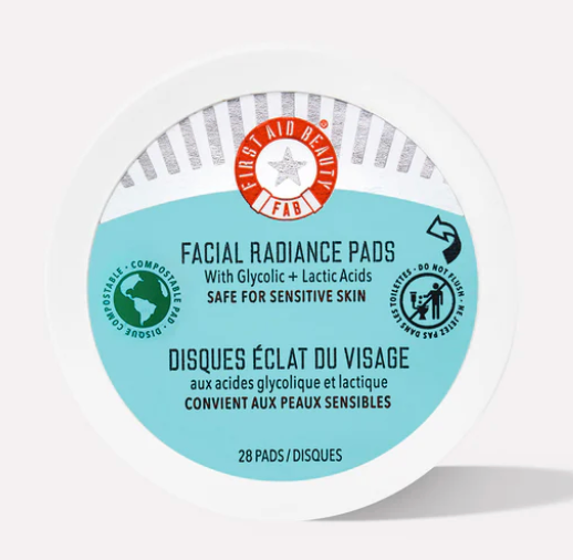 Image of the Facial Radiance Pads Packaging from First Aid Beauty