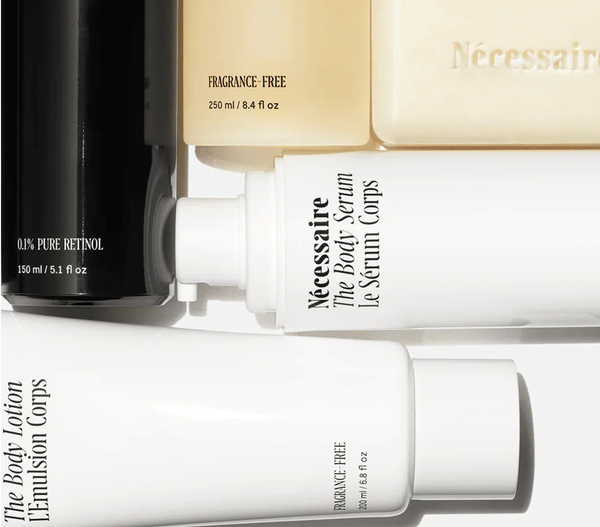 Nécessaire clean body-care products featured in a review of ingredients, skin types, and customer feedback